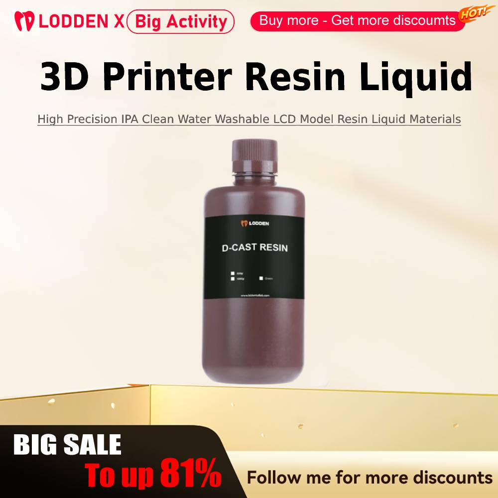 3D Printing Xyz - Lodden 3D Printer Resin Liquid 385/405nm