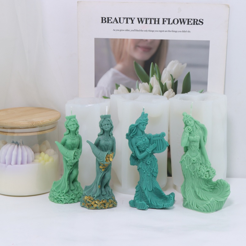 3D Printing Concrete - DIY Fascinating Mermaid Candle Silicone Mold