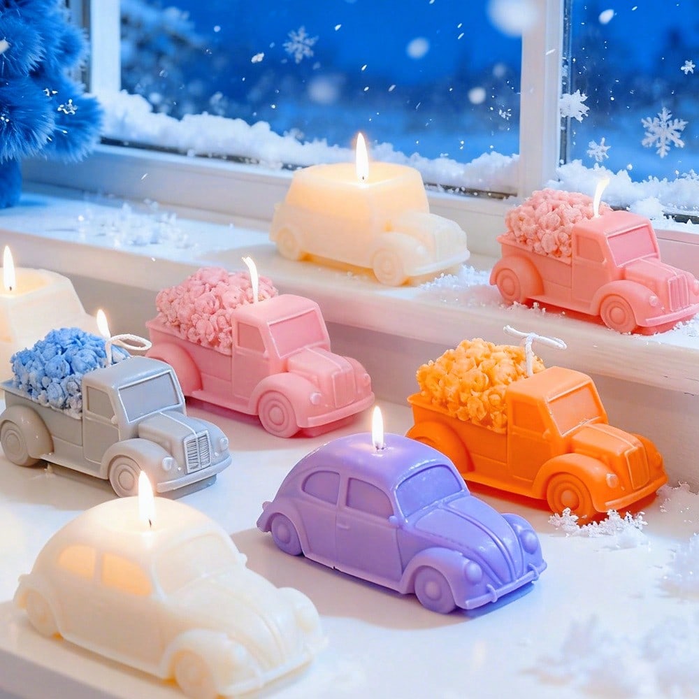 3D Printing Concrete - Multi Style Styling Car Silicone Candle