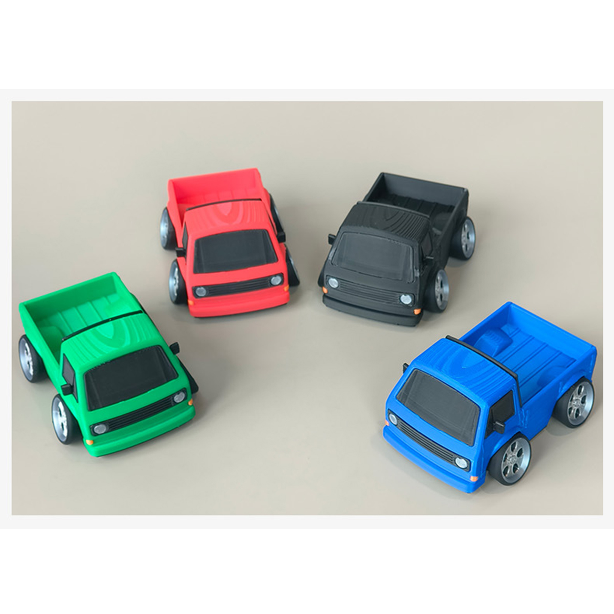 Retro T3 Pickup Truck 3D Print - 3D Printing Diecast Cars 评论和价格