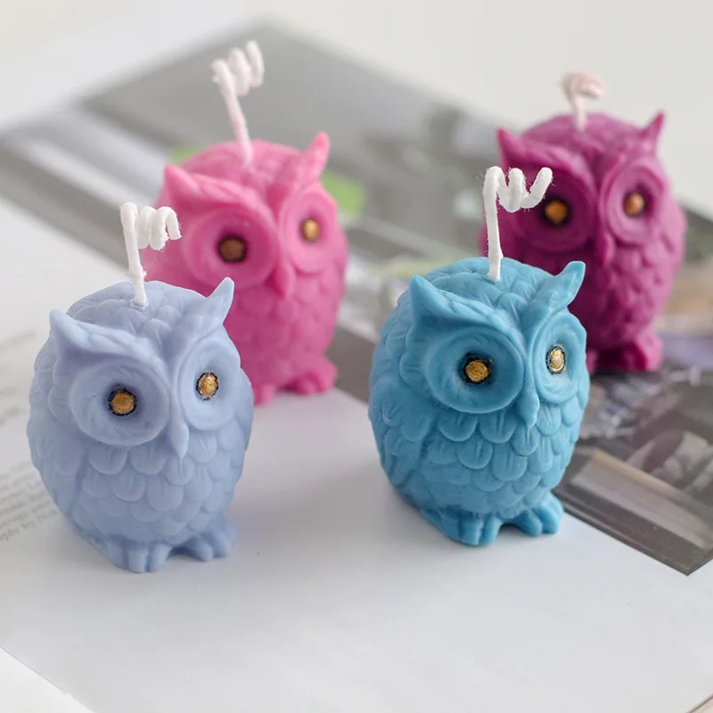 3D Owl Silicone Candle Mold Cu - 3D Printing Concrete 评论和价格