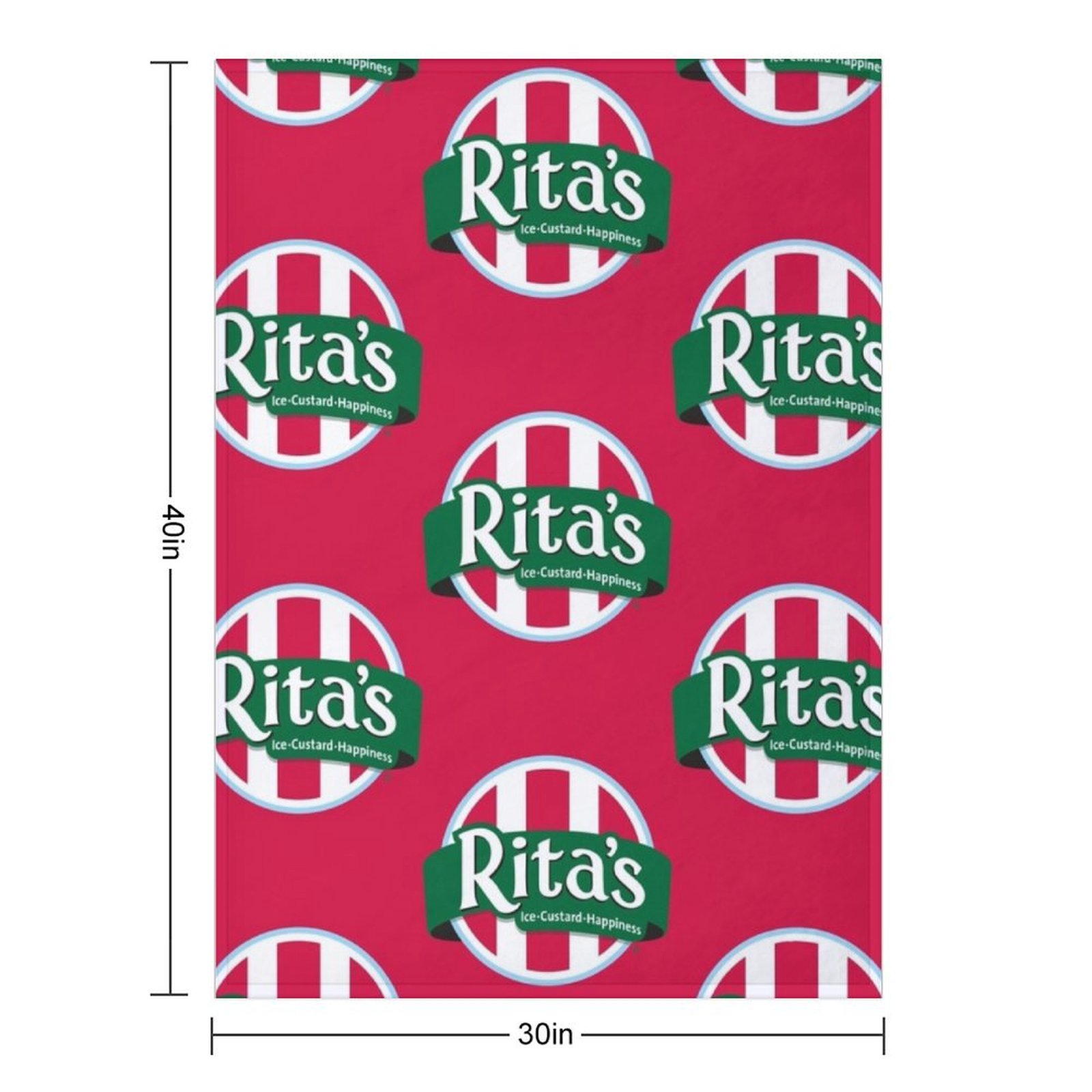 Rita's Italian Ice Cafe Throw  - 3D Printing Cafe 评论和价格