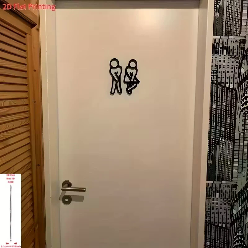 3D Printed Bathroom Door Sign  - 3D Printing Cafe 评论和价格