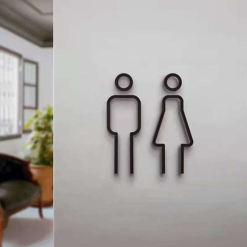 3D Printed Bathroom Door Sign  - 3D Printing Cafe 评论和价格