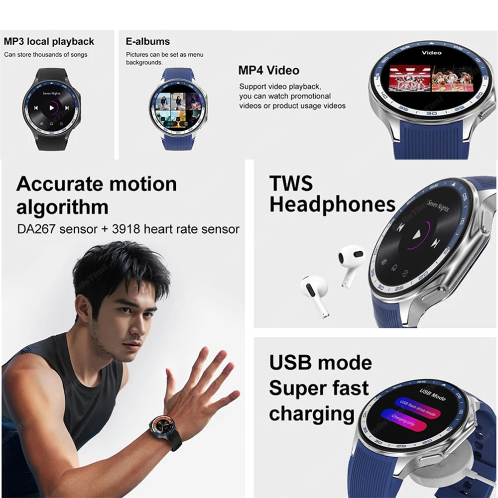 1.43 AMOLED Smart Watch 3D Sur - 3D Printing Watch 评论和价格