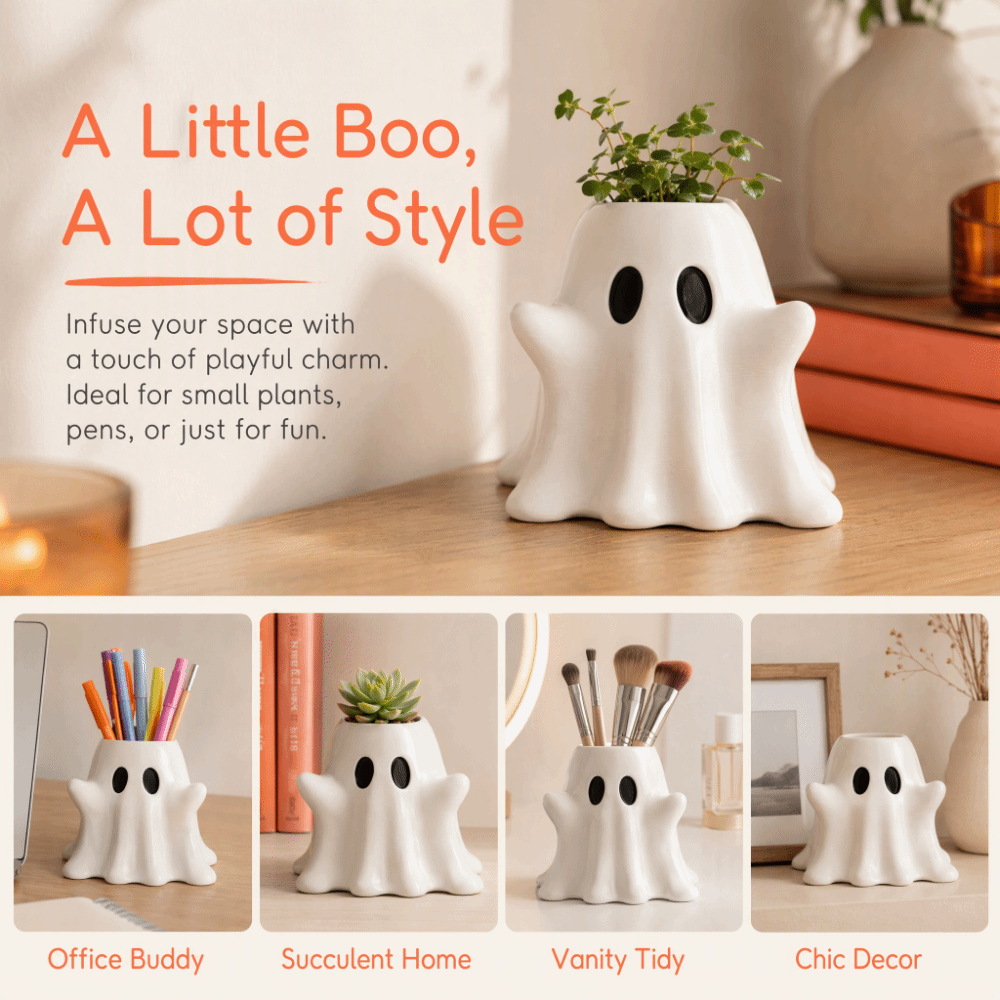 3D Printed White Ghost Vase Cr - 3D Printing Cafe 评论和价格