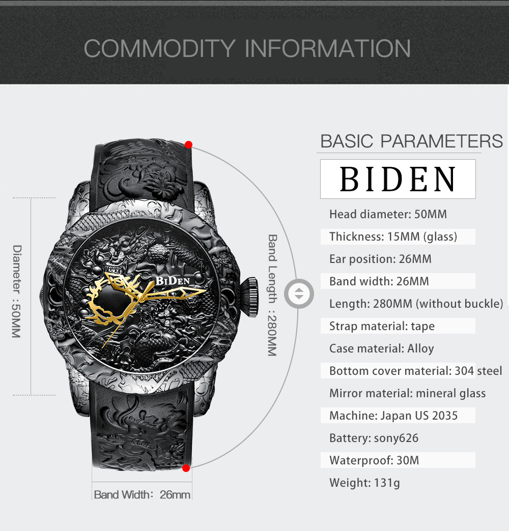 Luxury Gold Dragon Sculpture W - 3D Printing Watch 评论和价格