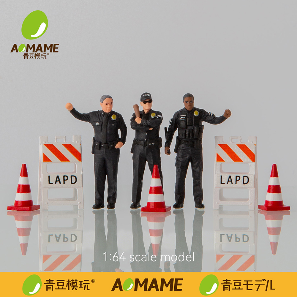 PreSale 1/64 LAPD Police Set R - 3D Printing Diecast Cars 评论和价格