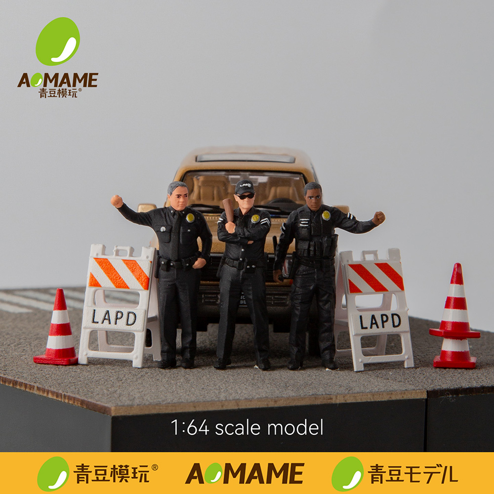 PreSale 1/64 LAPD Police Set R - 3D Printing Diecast Cars 评论和价格