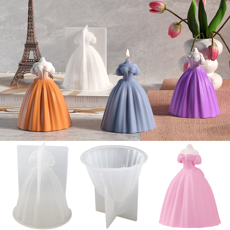 Bride Silicone Candle Mold 3D  - 3D Printing Concrete 评论和价格