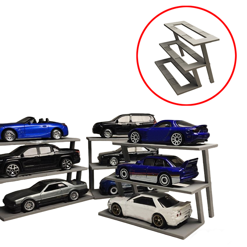 2PCS 3D Printed Tiered Display - 3D Printing Diecast Cars 评论和价格
