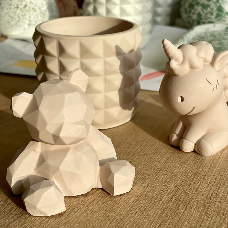 3D Stereo Bear Silicone Mold D - 3D Printing Concrete 评论和价格