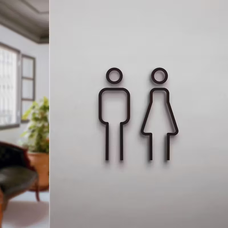 3D Printed Male Female Restroo - 3D Printing Cafe 评论和价格