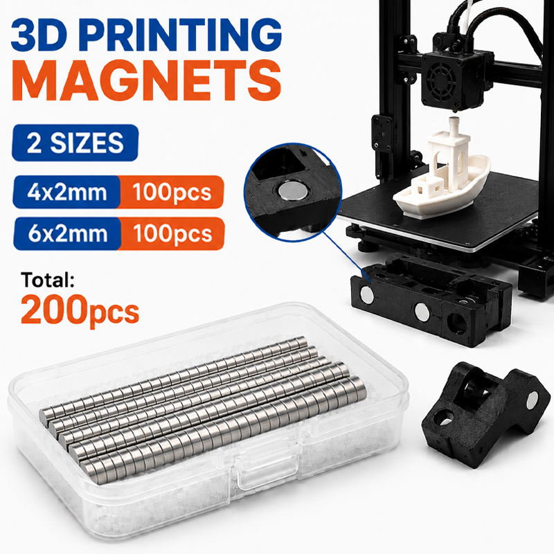 200pcs/box 3D Printing Magnets - Enclosure 3D Printing 评论和价格