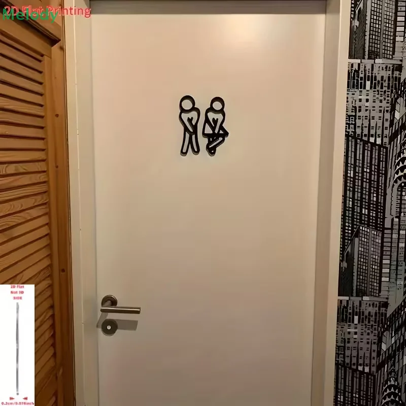 3D Printed Bathroom Door Sign  - 3D Printing Cafe 评论和价格